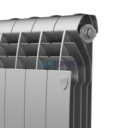 Радиатор Royal Thermo 500 х 4 секции BiLiner Silver Satin биметаллический секционный НС-1176317